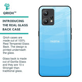 Wavy Blue Pattern Glass Case for Realme 9 Pro Plus