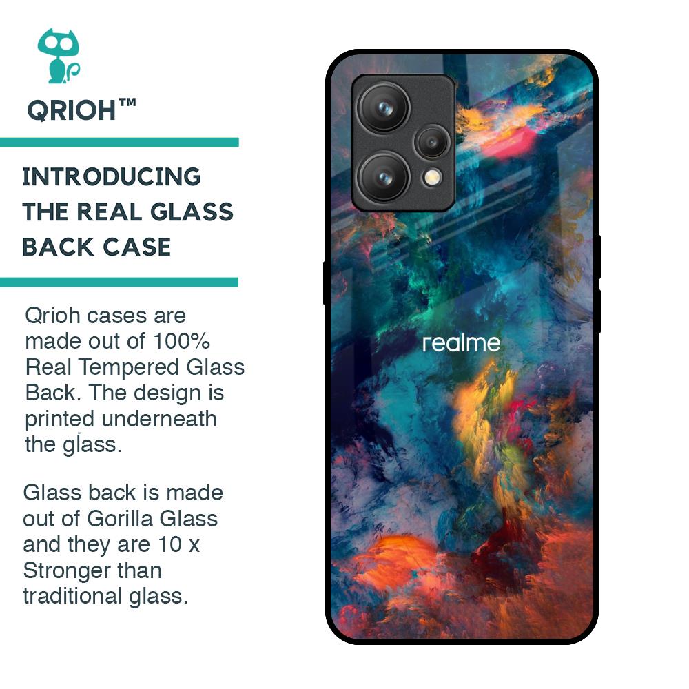 Colored Storm Glass Case for Realme 9 Pro Plus