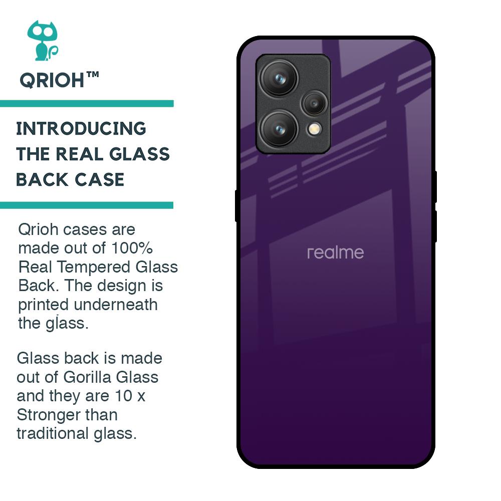Dark Purple Glass Case for Realme 9 Pro Plus