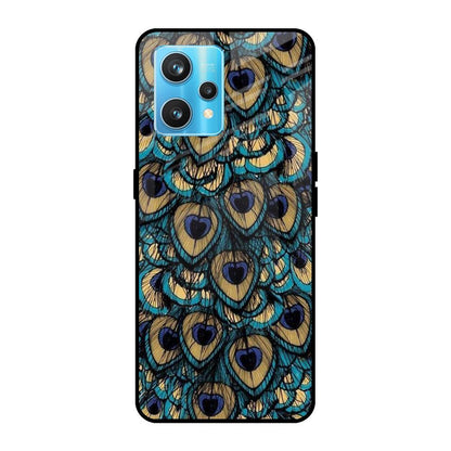 Peacock Feathers Realme 9 Pro Plus Glass Cases & Covers Online