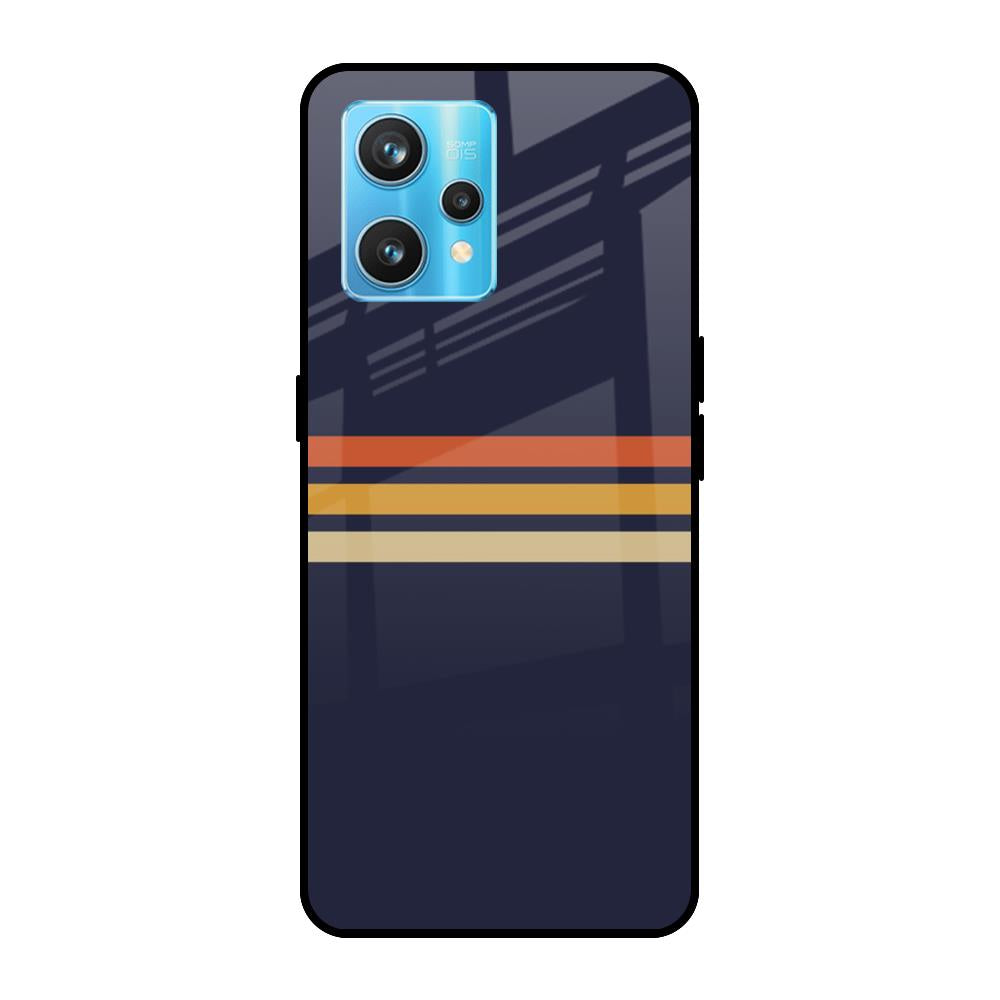 Tricolor Stripes Realme 9 Pro Plus Glass Cases & Covers Online
