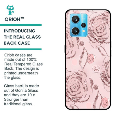 Shimmer Roses Glass case for Realme 9 Pro Plus
