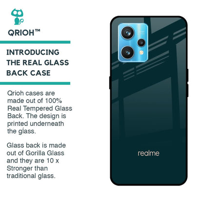 Hunter Green Glass Case For Realme 9 Pro Plus