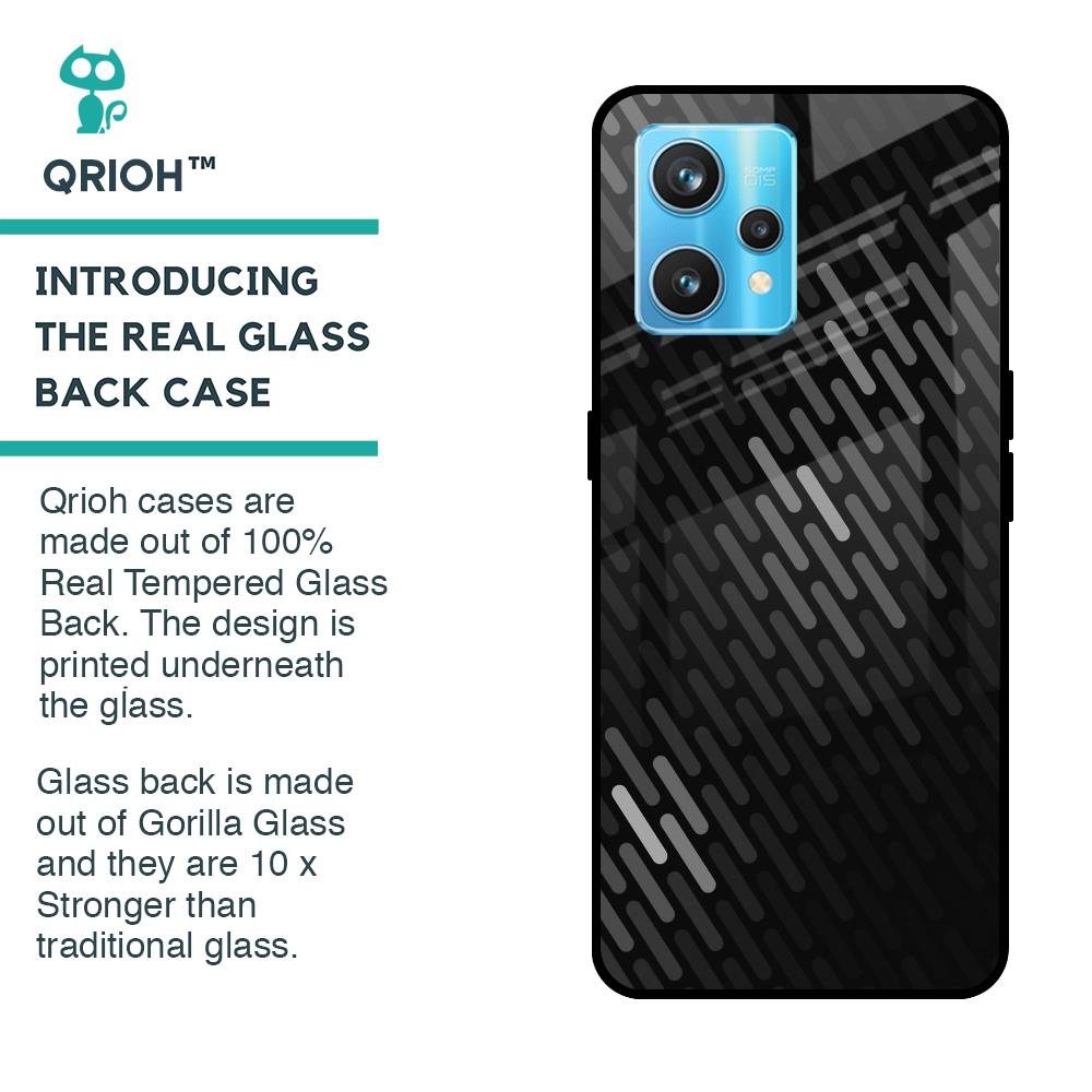 Dark Abstract Pattern Glass Case For Realme 9 Pro Plus