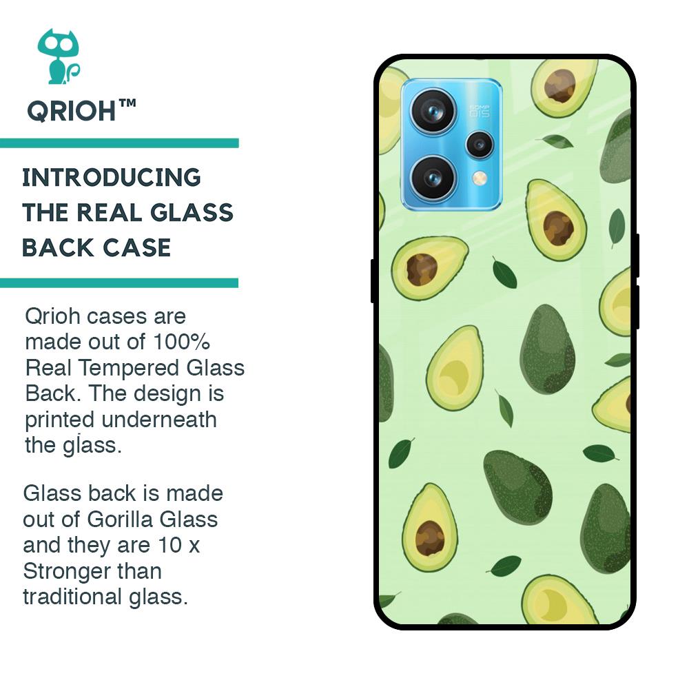 Avocado Green Glass Case For Realme 9 Pro Plus