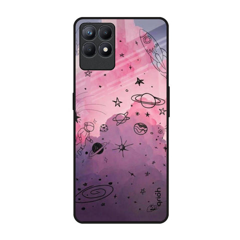 Space Doodles Realme Narzo 50 Glass Back Cover Online