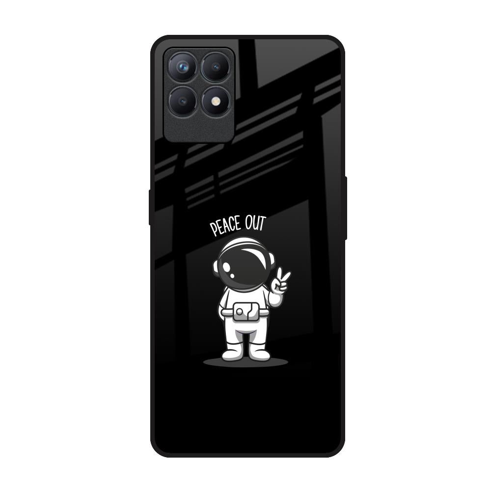 Peace Out Astro Realme Narzo 50 Glass Back Cover Online