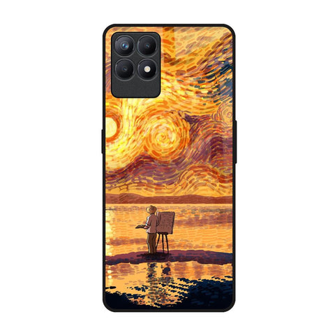 Sunset Vincent Realme Narzo 50 Glass Back Cover Online