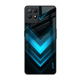 Vertical Blue Arrow Realme Narzo 50 Glass Back Cover Online