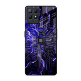 Techno Color Pattern Realme Narzo 50 Glass Back Cover Online