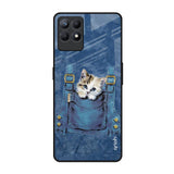 Kitty In Pocket Realme Narzo 50 Glass Back Cover Online