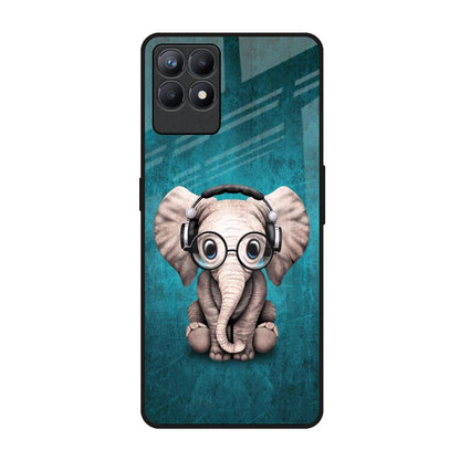 Adorable Baby Elephant Realme Narzo 50 Glass Back Cover Online