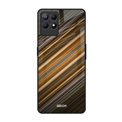 Diagonal Slash Pattern Realme Narzo 50 Glass Back Cover Online