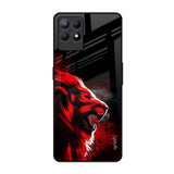 Red Angry Lion Realme Narzo 50 Glass Back Cover Online