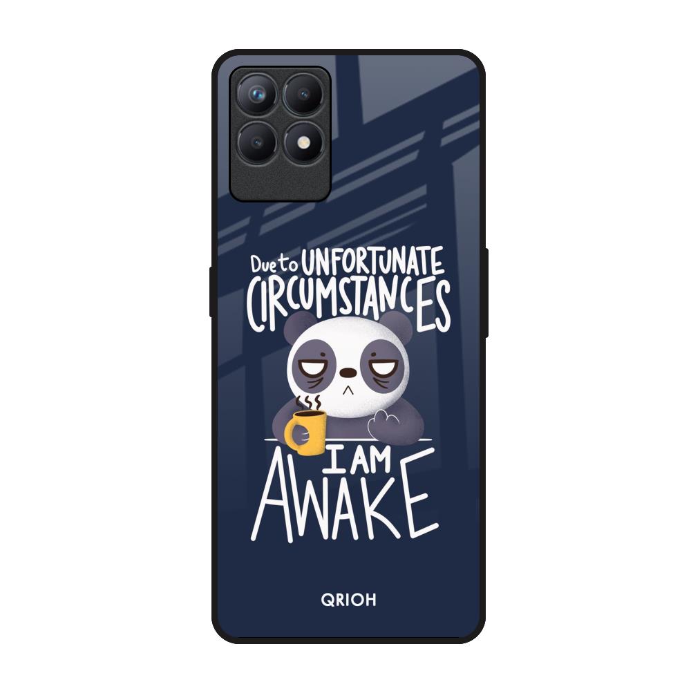 Struggling Panda Realme Narzo 50 Glass Back Cover Online