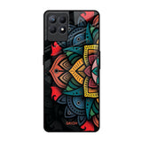 Retro Gorgeous Flower Realme Narzo 50 Glass Back Cover Online