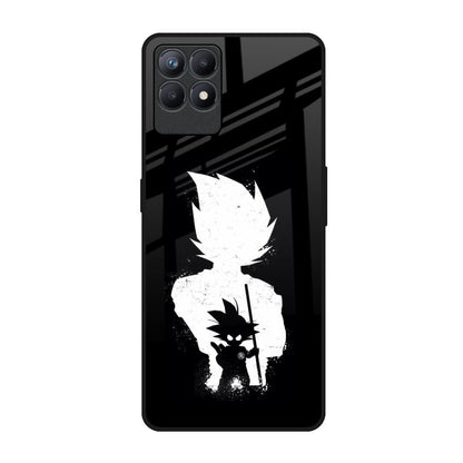 Monochrome Goku Realme Narzo 50 Glass Back Cover Online