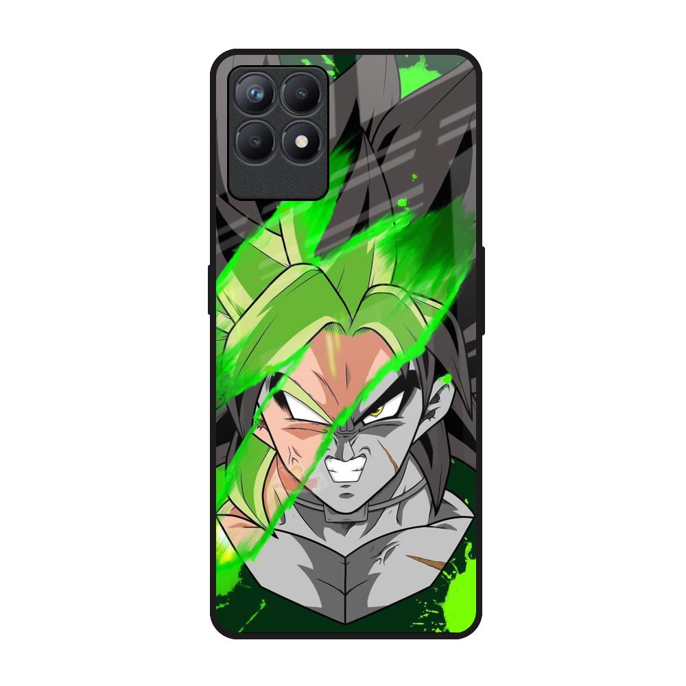 Anime Green Splash Realme Narzo 50 Glass Back Cover Online