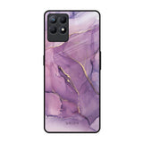 Purple Gold Marble Realme Narzo 50 Glass Back Cover Online
