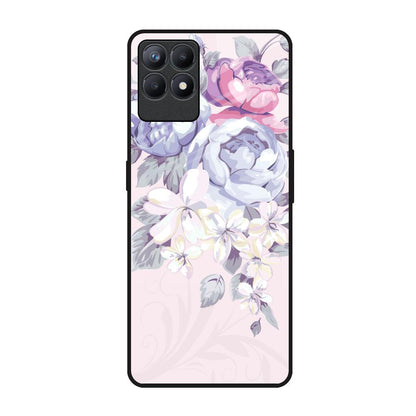 Elegant Floral Realme Narzo 50 Glass Back Cover Online