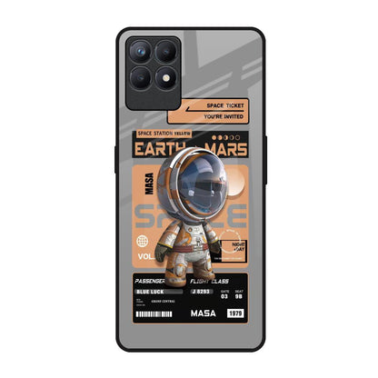 Space Ticket Realme Narzo 50 Glass Back Cover Online
