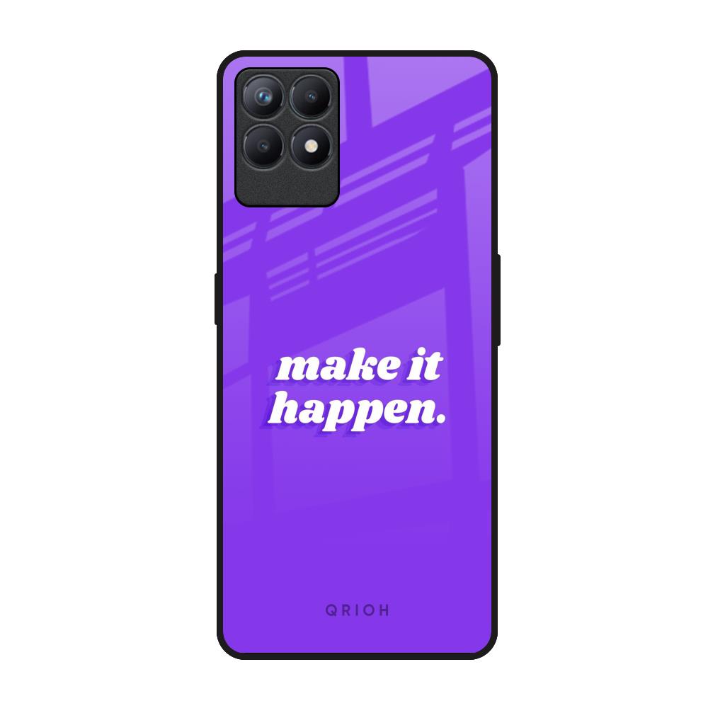 Make it Happen Realme Narzo 50 Glass Back Cover Online