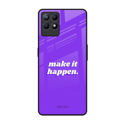 Make it Happen Realme Narzo 50 Glass Back Cover Online