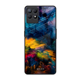 Multicolor Oil Painting Realme Narzo 50 Glass Back Cover Online