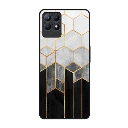 Tricolor Pattern Realme Narzo 50 Glass Back Cover Online