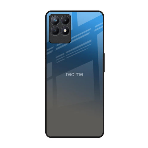 Blue Grey Ombre Realme Narzo 50 Glass Back Cover Online