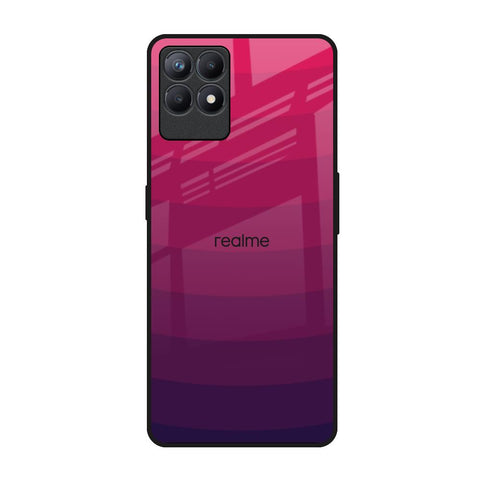 Wavy Pink Pattern Realme Narzo 50 Glass Back Cover Online