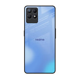 Vibrant Blue Texture Realme Narzo 50 Glass Back Cover Online