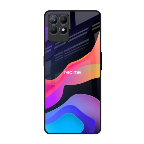 Colorful Fluid Realme Narzo 50 Glass Back Cover Online