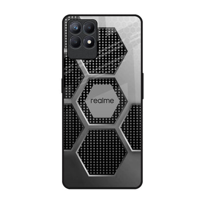 Hexagon Style Realme Narzo 50 Glass Back Cover Online