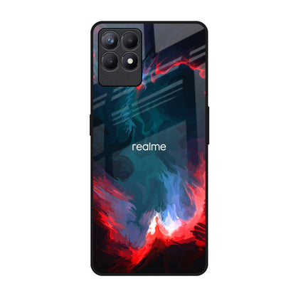 Brush Art Realme Narzo 50 Glass Back Cover Online