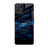 Blue Rough Abstract Realme Narzo 50 Glass Back Cover Online