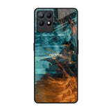 Golden Splash Realme Narzo 50 Glass Back Cover Online