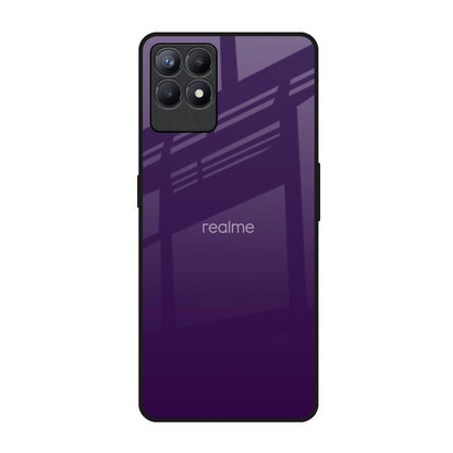 Dark Purple Realme Narzo 50 Glass Back Cover Online