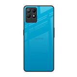 Blue Aqua Realme Narzo 50 Glass Back Cover Online