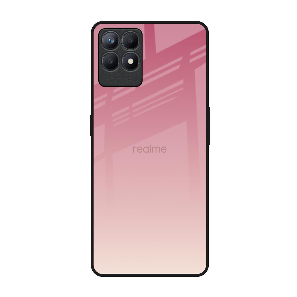 Blooming Pink Realme Narzo 50 Glass Back Cover Online