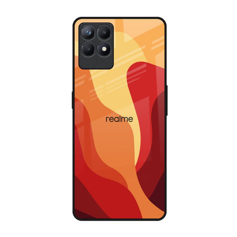 Magma Color Pattern Realme Narzo 50 Glass Back Cover Online