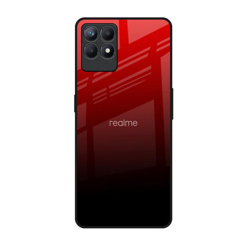 Maroon Faded Realme Narzo 50 Glass Back Cover Online