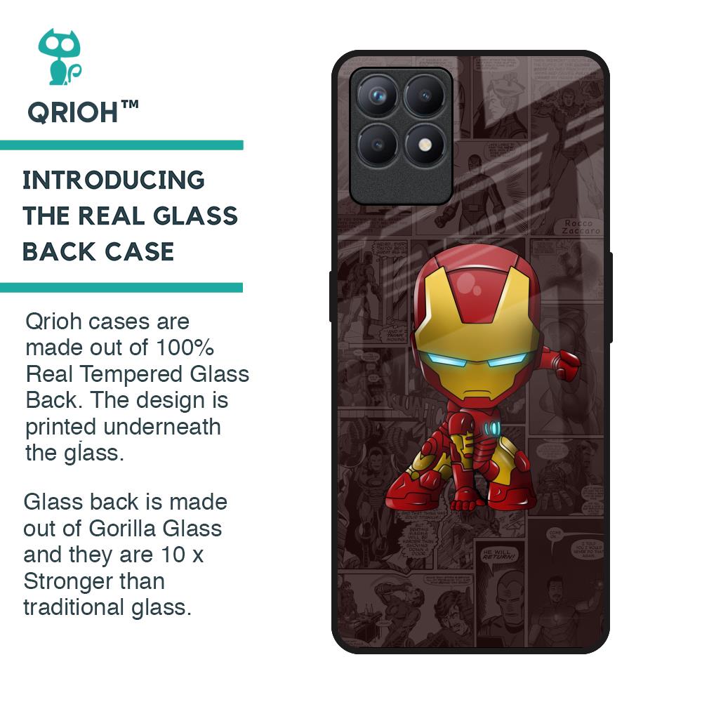 Angry Baby Super Hero Glass Case for Realme Narzo 50