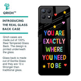 Magical Words Glass Case for Realme Narzo 50