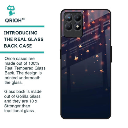 Falling Stars Glass Case For Realme Narzo 50