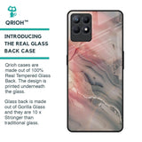 Pink And Grey Marble Glass Case For Realme Narzo 50
