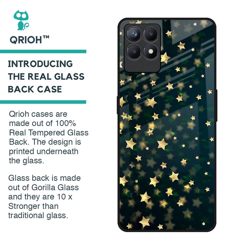 Dazzling Stars Glass Case For Realme Narzo 50