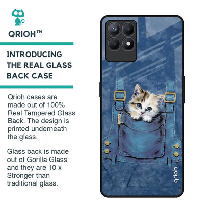 Kitty In Pocket Glass Case For Realme Narzo 50