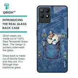 Kitty In Pocket Glass Case For Realme Narzo 50