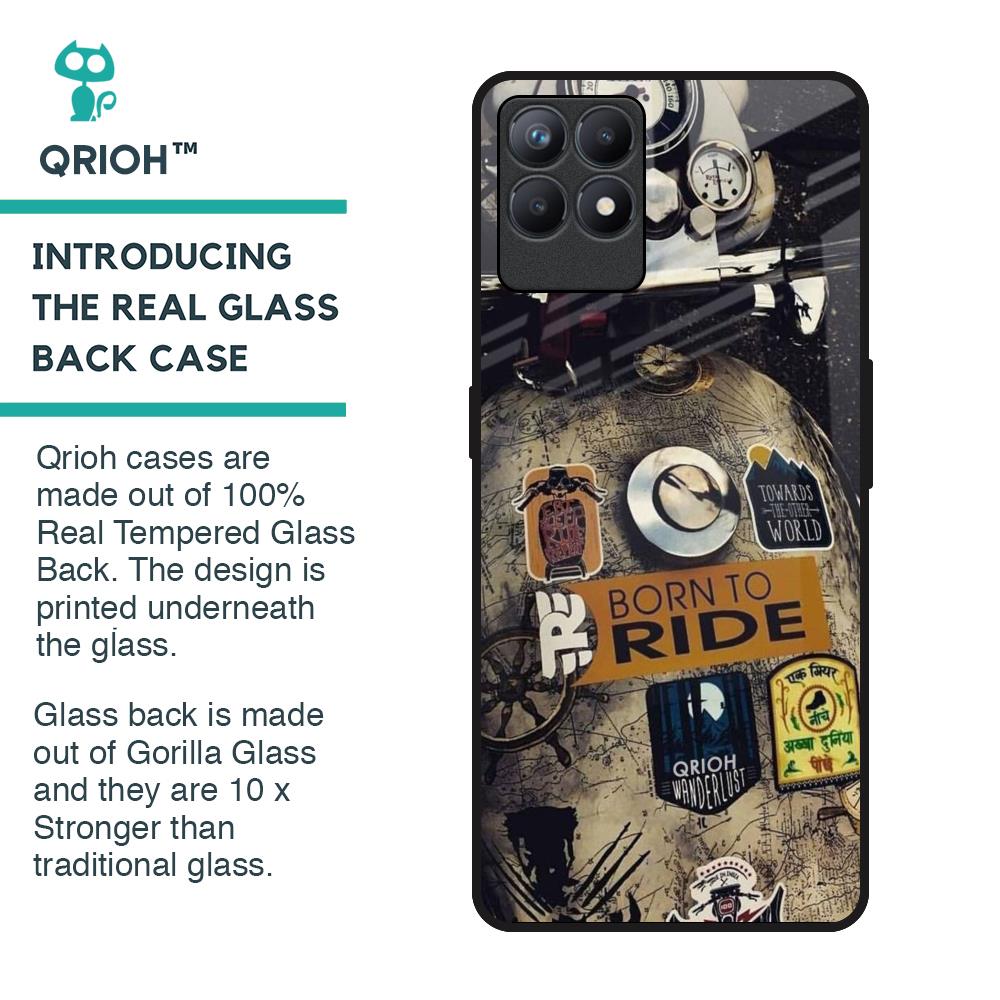 Ride Mode On Glass Case for Realme Narzo 50